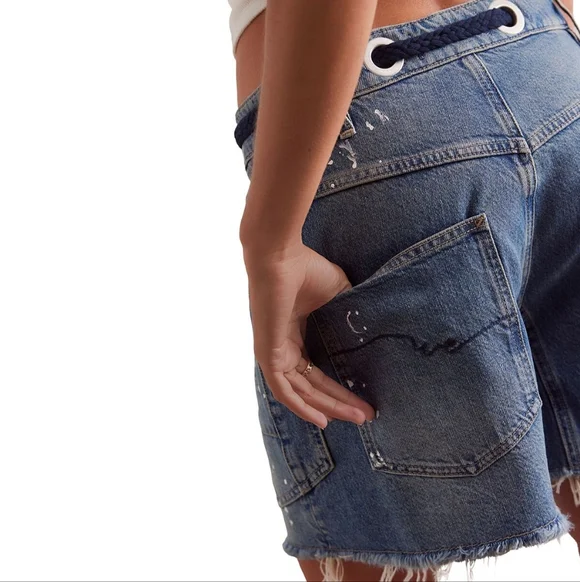 We The Free Moxie Barrel Shorts NWOT Size 28 - Picture 6 of 11